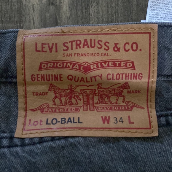 LEVIS LO-BALL JEANS LIKE NEW SIZE 34 MENS - Picture 3 of 3